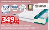 Taschenfederkernmatratze 'Novum 2.0' für 349,00 € bei Segmüller im Angebot Taschenfederkernmatratze 'Novum 2.0' im aktuellen Segmüller Prospekt