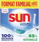Tablettes lave-vaisselle tout en 1 - SUN en promo chez Supermarchés Match Tablettes lave-vaisselle tout en 1 - SUN dans le catalogue Supermarchés Match