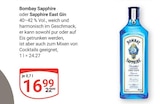 Bombay Sapphire im Angebot bei GLOBUS in Homburg Bombay Sapphire Angebote bei GLOBUS Homburg für 16,99 €