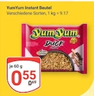 Instant Beutel im Angebot bei GLOBUS in Weinheim Instant Beutel Angebote von YumYum bei GLOBUS Weinheim für 0,55 €