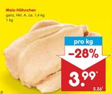 Mais-Hähnchen Angebote bei Netto Marken-Discount Velbert für 3,99 €