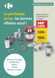 Prospectus Carrefour en cours, "Le printemps arrive, les bonnes affaires aussi !", 1 page