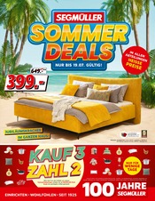 Aktueller Segmüller Möbel & Einrichtung Prospekt in Schondorf und Umgebung, "SEGMÜLLER Super Sommer" mit 6 Seiten, 05.07.2025 - 19.07.2025