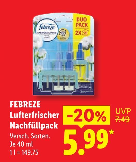 Lufterfrischer Nachfüllpack