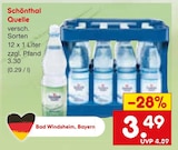 Schönthal Quelle von Schönthal Quelle im aktuellen Netto Marken-Discount Prospekt für 3,49 €
