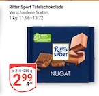 Tafelschokolade Nugat Angebote von Ritter Sport bei GLOBUS Saarbrücken für 2,99 €