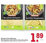 Aktuelles Schwäbische Eierspätzle oder Kartoffel-Schupfnudeln Angebot bei E center in Karlsruhe ab 1,89 €
