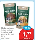 Natur im Biss Hundesnack von Christopherus für 1,99 € bei budni im Angebot Natur im Biss Hundesnack von Christopherus im aktuellen budni Prospekt