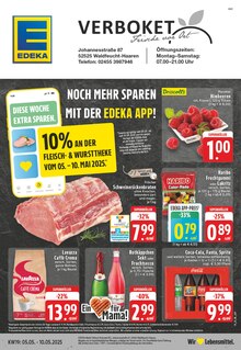 EDEKA Prospekt der Woche "Aktuelle Angebote" Seite 1, 05.05.2025 bis 10.05.2025 für Waldfeucht Aktueller EDEKA Prospekt "Aktuelle Angebote" Seite 1 von 24 Seiten für Waldfeucht