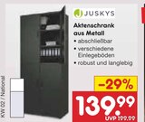 Aktenschrank aus Metall Angebote von Juskys bei Netto Marken-Discount Gotha für 139,99 €