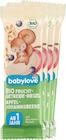 Frucht-Getreide-Riegel Apfel-Johannisbeere ab 1 Jahr (4x25 g) von babylove im aktuellen dm-drogerie markt Prospekt für 1,75 €