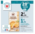 Quiches - U dans le catalogue U Express