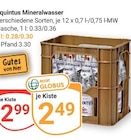 Mineralwasser Angebote von quintus bei GLOBUS Krefeld für 2,49 €
