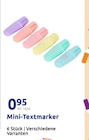 Mini-Textmarker im Action Prospekt Mini-Textmarker von im aktuellen Action Prospekt für 0,95 €