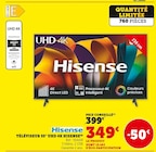 Téléviseur 55" uhd 4k - Hisense - Hyper U à Angers Téléviseur 55" uhd 4k - Hisense en promo chez Hyper U Angers à 349,00 €
