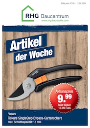 RHG Baucentrum Prospekt für Jahnsdorf mit 1 Seite RHG Baucentrum Prospekt für Jahnsdorf: "Artikel der Woche", 1 Seite, 07.09.2026 - 12.09.2026