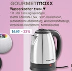 Wasserkocher im V-Markt Prospekt Wasserkocher von GOURMETmaxx im aktuellen V-Markt Prospekt für 14,99 €