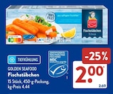 Fischstäbchen im ALDI SÜD Prospekt Fischstäbchen von GOLDEN SEAFOOD im aktuellen ALDI SÜD Prospekt für 2,00 €