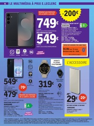 Prix et réduction Montre dans le prospectus E.Leclerc en cours Offre Montre dans le catalogue E.Leclerc du moment à la page 6