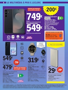 Promotion Apple dans le prospectus E.Leclerc, valable du 07/07/2026 au 18/07/2026 Promo Apple dans le catalogue E.Leclerc du moment à la page 6