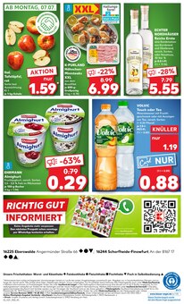 Volvic im Kaufland Prospekt "Aktuelle Angebote" mit 62 Seiten (Eberswalde)