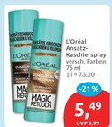 Ansatz-Kaschierspray von L'Oréal für 5,49 € bei budni im Angebot Ansatz-Kaschierspray von L'Oréal im aktuellen budni Prospekt
