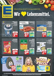 EDEKA Supermarkt Prospekt der aktuellen Woche mit 8 Seiten, gültig von 13.07.2026 bis 18.07.2026, in Euerdorf und Umgebung Aktueller EDEKA Supermarkt Prospekt in Euerdorf und Umgebung, "Wir lieben Lebensmittel!" mit 8 Seiten, 13.07.2026 - 18.07.2026
