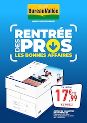 Prospectus Bureau Vallée à Le Boulou, "Rentrée des pros", 16 pages de promos valables du 16/09/2024 au 28/09/2024