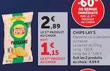 Chips - Lay's en promo chez Super U Chips - Lay's dans le catalogue Super U