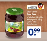 Rote Bete von KING’S CROWN im aktuellen ALDI SÜD Prospekt für 0,99 €