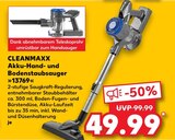 Akku-Hand- und Bodenstaubsauger von CLEANMAXX im aktuellen Kaufland Prospekt für 49,99 €