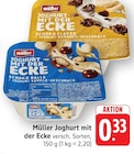 Joghurt mit der Ecke Schoko Flakes + Joghurt Bananen-Geschmack Angebote von Müller bei EDEKA Heilbronn für 0,33 €