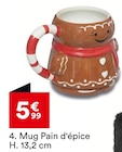 Mug pain d'épice h. 13,2 cm dans le catalogue But