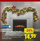 LED-Tannengirlande 80 LEDs von Livarno Home im aktuellen Lidl Prospekt für 14,99 €