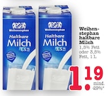 Aktuelle Milch Angebote bei E center in Pforzheim Aktuelles Haltbare Milch 1,5% Fett Angebot bei E center in Pforzheim ab 1,19 €