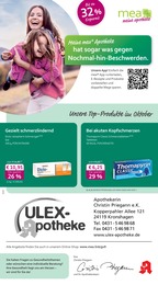 Aktueller mea - meine apotheke Apotheken Prospekt für Kronshagen: Unsere Oktober-Angebote mit 4} Seiten, 01.10.2025 - 31.10.2025