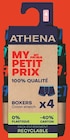 Lot de 4 boxers homme - ATHENA en promo chez Intermarché Saint-Maur-des-Fossés à 14,90 €