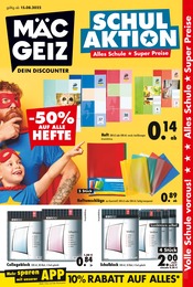Mäc-Geiz Prospekt für Großkoschen: Dein Discounter!, 25 Seiten, 15.08.2022 - 21.08.2022