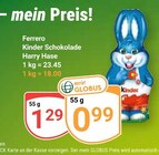 Kinder Schokolade Harry Hase Angebote von Ferrero bei GLOBUS Wadgassen für 0,99 €