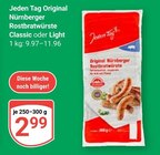 Original Nürnberger Rostbratwürste Classic im Angebot bei GLOBUS in Hof Original Nürnberger Rostbratwürste Classic Angebote von Jeden Tag bei GLOBUS Hof für 2,99 €