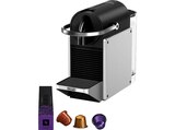Nespresso im MediaMarkt Saturn Prospekt Nespresso Pixie EN127.S, stylisches, kompaktes Design, schnelle Aufheizzeit, einfache Bedienung, Kapselmaschine Silber von DELONGHI im aktuellen MediaMarkt Saturn Prospekt für 104,99 €