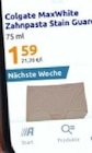 MaxWhite Zahnpasta Stain Guard von Colgate für 1,59 € bei Action im Angebot MaxWhite Zahnpasta Stain Guard von Colgate im aktuellen Action Prospekt