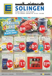 EDEKA Prospekt für Solingen: "Aktuelle Angebote", 24 Seiten, 22.09.2025 - 27.09.2025