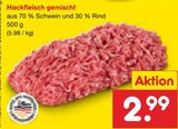 Netto Marken-Discount - Hackfleisch gemischt Angebot im Prospekt Hackfleisch gemischt bei Netto Marken-Discount im Prospekt "" für 2,99 €