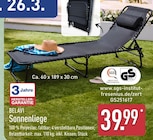 Sonnenliege Angebote von Belavi bei ALDI Nord Mülheim für 39,99 €