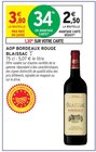 AOP Bordeaux Rouge - BLAISSAC - Intermarché Hyper à Bergerac AOP Bordeaux Rouge - BLAISSAC en promo chez Intermarché Hyper Bergerac à 2,50 €