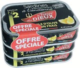 Sardines à l'ancienne à l'huile d'olive et citron frais - Le Trésor des Dieux en promo chez Intermarché Super Brest à 6,39 €