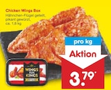 Aktuelles Chicken Wings Box Angebot bei Netto Marken-Discount in Erfurt ab 3,79 €