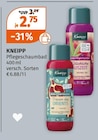 Pflegeschaumbad von Kneipp für 2,75 € bei Müller im Angebot Pflegeschaumbad von Kneipp im aktuellen Müller Prospekt
