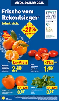 Tomaten im aktuellen Lidl Prospekt (Erfurt) Tomaten im Lidl Prospekt "LIDL LOHNT SICH" mit 73 Seiten (Erfurt)